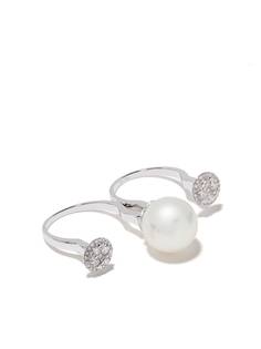 Yoko London кольцо на два пальца Novus из белого золота