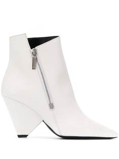 Saint Laurent ботильоны Niki на танкетке