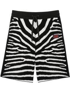 Burberry шорты с узором Zebra
