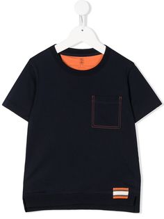 Brunello Cucinelli Kids футболка с карманами