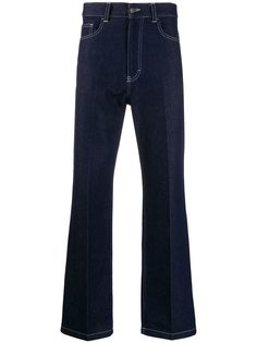 AMI Paris джинсы прямого кроя с пятью карманами