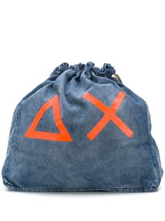 Sun 68 джинсовый рюкзак с логотипом