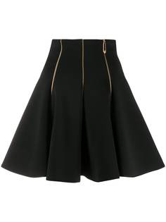 Versace юбка с молниями и складками