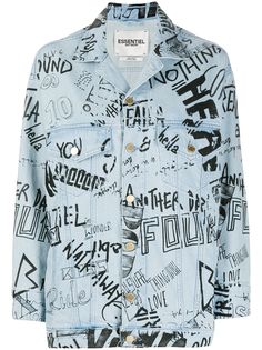 Essentiel Antwerp джинсовая куртка с узором