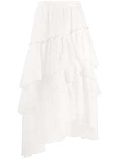 Ermanno Scervino юбка асимметричного кроя с оборками