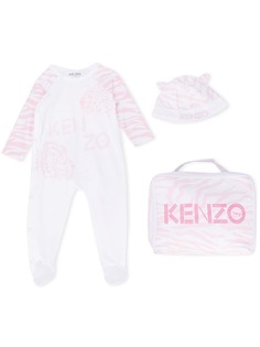 Kenzo Kids пижамный комплект с анималистичным принтом и логотипом