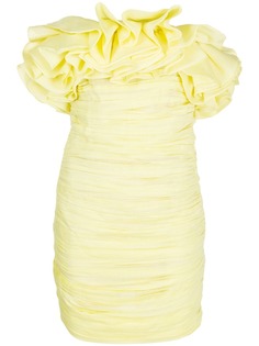 NERVI плиссированное платье мини Emanuelle с оборками