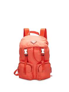 Prada Pre-Owned рюкзак с металлическим логотипом