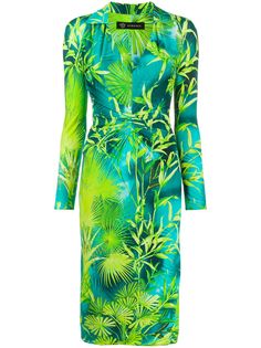 Versace платье с принтом Jungle