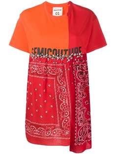 Semicouture футболка с принтом пейсли