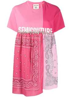 Semicouture футболка с принтом пейсли