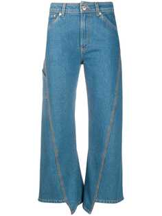 LANVIN укороченные джинсы со вставками