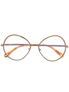 Chloé Eyewear массивные очки в круглой оправе