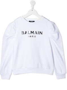 Balmain Kids толстовка с пышными рукавами