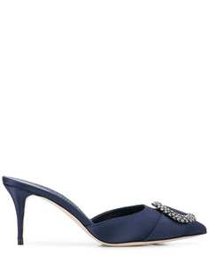 Manolo Blahnik мюли с кристаллами