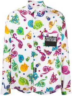 Versace Jeans Couture рубашка с принтом