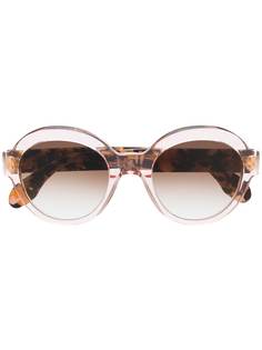 Emmanuelle Khanh круглые солнцезащитные очки с градиентными линзами