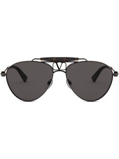 Valentino Eyewear солнцезащитные очки-авиаторы