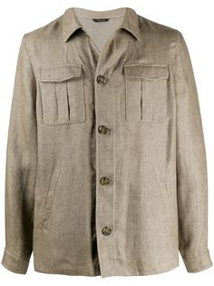 Loro Piana куртка-рубашка с карманами