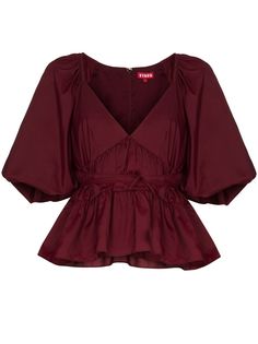 STAUD топ Lucy с баской