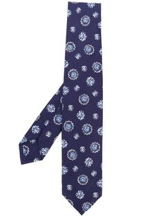 Barba галстук с цветочным принтом