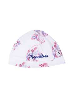Monnalisa шапка бини с цветочным принтом