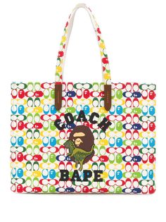 BAPE X COACH сумка-шопер с монограммой