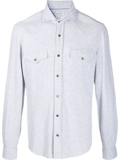 Brunello Cucinelli рубашка с карманами
