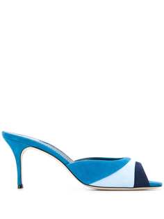 Manolo Blahnik мюли Sue в стиле колор-блок
