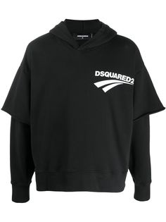 Dsquared2 двухслойная толстовка с капюшоном