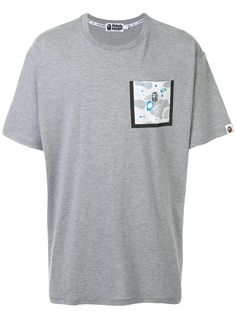A BATHING APE® футболка с карманом и логотипом Bape