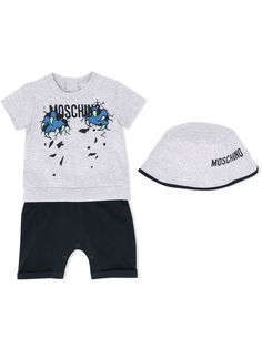 Moschino Kids пижама с короткими рукавами и логотипом