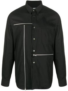 Black Comme Des Garçons рубашка с молниями