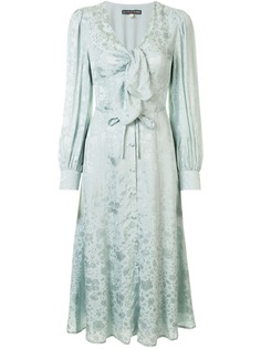 Alexa Chung платье-рубашка миди с цветочным принтом