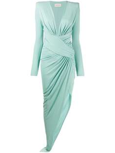 Alexandre Vauthier платье с запахом и сборками