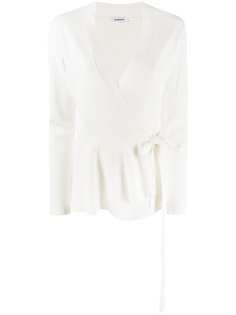 P.A.R.O.S.H. кардиган с запахом и оборками