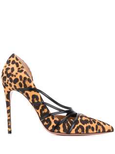 Aquazzura туфли-лодочки с леопардовым принтом