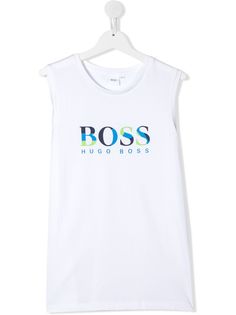 Boss Kids топ без рукавов с логотипом