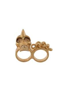 Alexander McQueen кольцо с декором в виде черепа