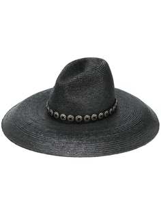 Saint Laurent шляпа Concho с лентой