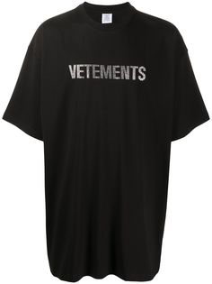 Vetements футболка оверсайз с логотипом