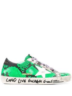 Golden Goose кеды Superstar с тиснением под кожу змеи
