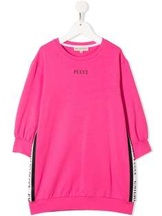 Emilio Pucci Junior платье-толстовка с логотипом