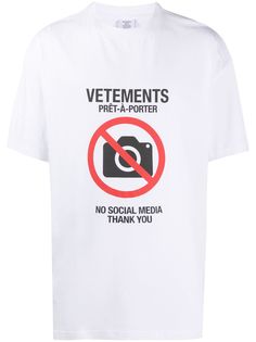 Vetements футболка Antisocial с короткими рукавами