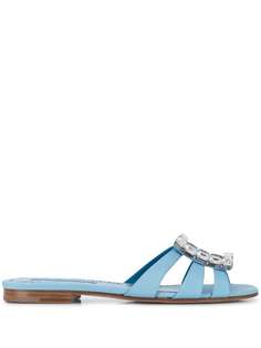 Manolo Blahnik сандалии с кристаллами