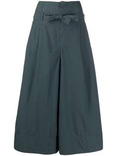 Transit wide-leg tie-waist culottes