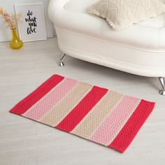 Ковер flow-iii, 50 х 80 ± 3 см, цвет розовый. Этель