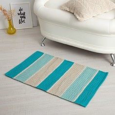 Ковер flow-iii, 50 х 80 ± 3 см, цвет голубой. Этель