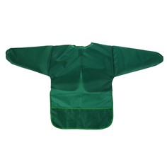 Фартук-накидка с рукавами для труда calligrata, 610*440 мм, 3 кармана, зелёный, рост 120-140 см, длина рукава 34 см