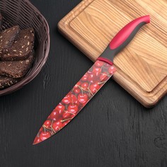 Нож кухонный с антиналипающим покрытием 20 см Доляна